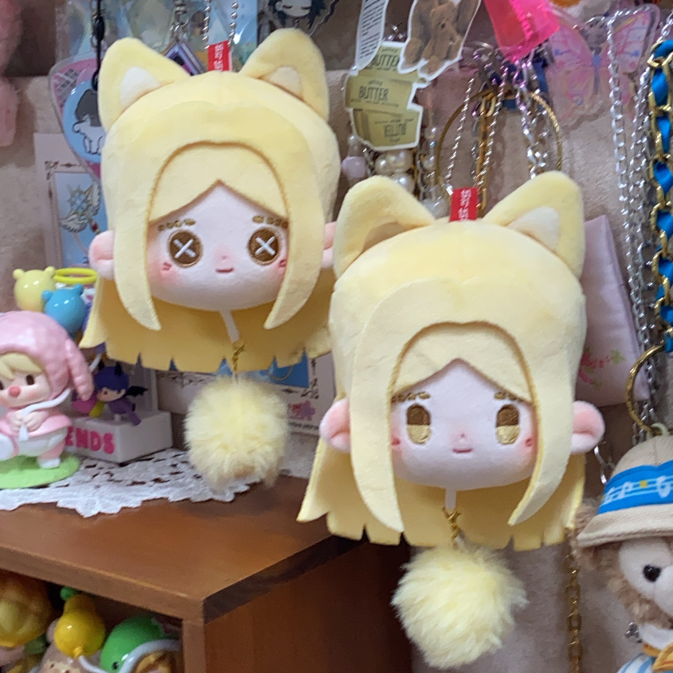 小女孩10cm团子棉花娃娃第五人格周边豆豆眼纽扣眼礼物挂件玩偶