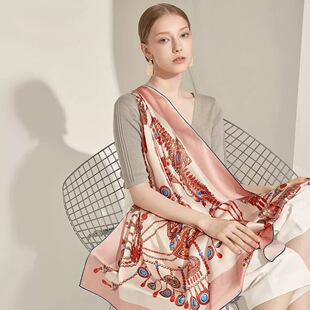 默认微瑕不退不换 110大方巾超厚实 重磅品牌真丝孤品集合款 110