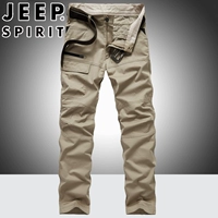 Jeep, джип, летние хлопковые штаны, спортивные эластичные повседневные брюки для отдыха, пуля, свободный прямой крой