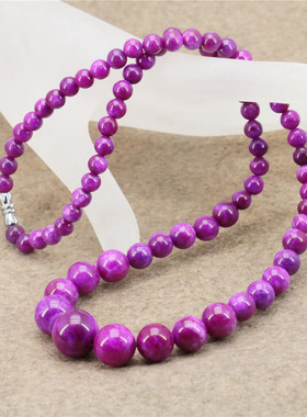 油菜花舒俱来苏纪石圆女塔链项链