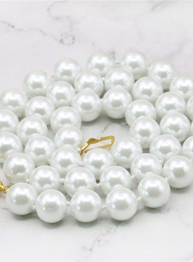 龙虾扣手工编织百搭礼物珍珠项链