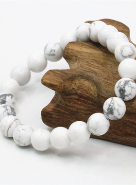 佛珠星月菩提配饰民族风白松石