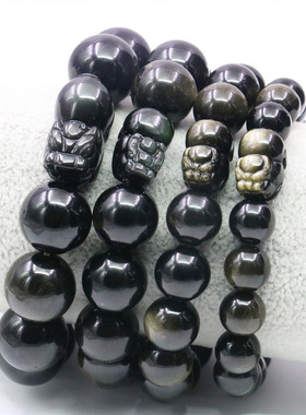 天然彩虹眼貔貅礼品佛珠串