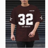 新款 T恤男女2025夏季 重磅宽松休闲情侣上衣 复古球衣短袖 美式