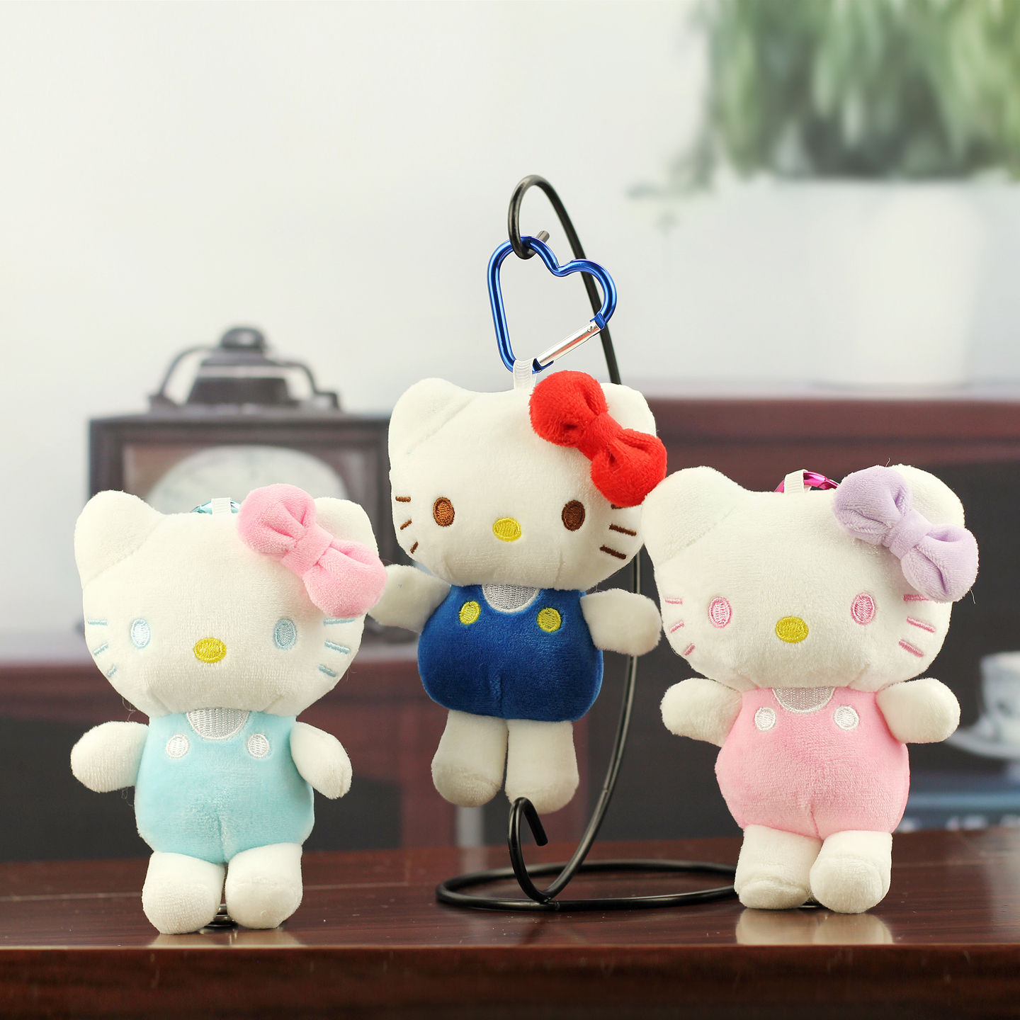 可爱KT小猫毛绒挂件呆萌猫咪公仔