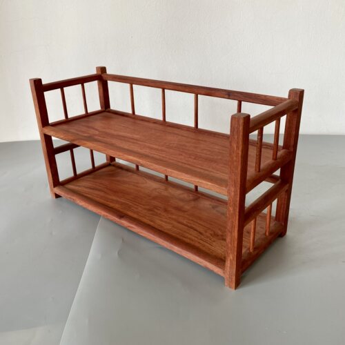 缅甸花梨迷你紫砂壶架茶杯茶具收纳架桌面置物架红木展示架博古架