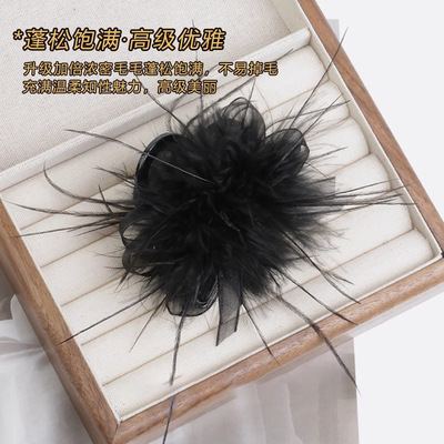 【下单立减50】东大门新品黑钻中号抓夹显发量头饰毛毛鲨鱼夹