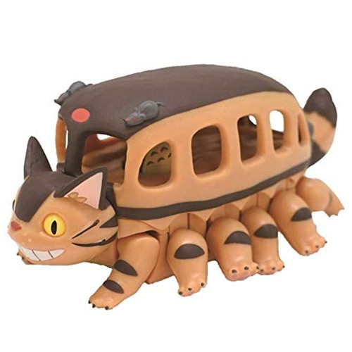 日本正版宫崎骏龙猫巴士回力车儿惯性/回力/滑行玩具