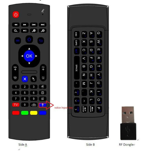 MX3背光2.4G遥控器支持电视盒子迷你键盘夜光智能遥控器air mouse