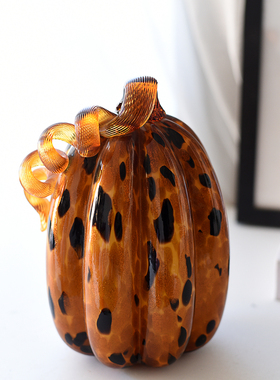 创意玻璃南瓜手工客厅装饰摆件