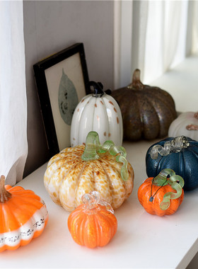 雏禾玻璃摆件田园风格家居装饰品