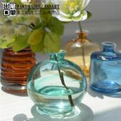 原单二级品彩色创意无火香熏小号玻璃花瓶办公室餐厅台面软装 饰品