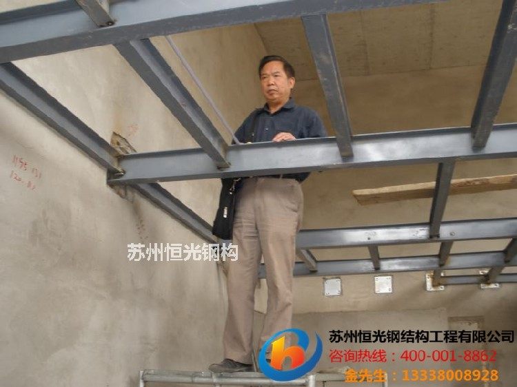 苏州铝塑复合板钢结构阁楼钢结构平台设计隔层_虎窝淘