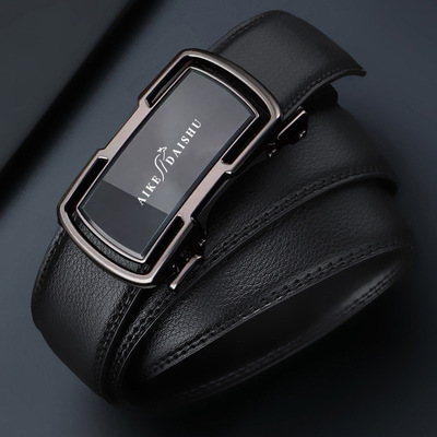 埃克袋鼠正品皮带男士2026新款自动潮流商务百搭腰带耐用休闲裤带