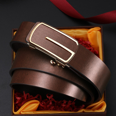 埃克袋鼠正品皮带男士2026新款自动潮流商务百搭时尚耐用休闲裤带