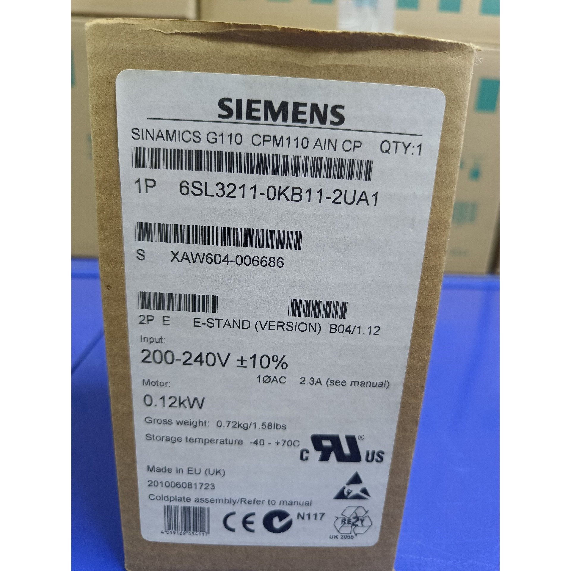 6SL3211-0KB11-2UA1原装实物图现货秒