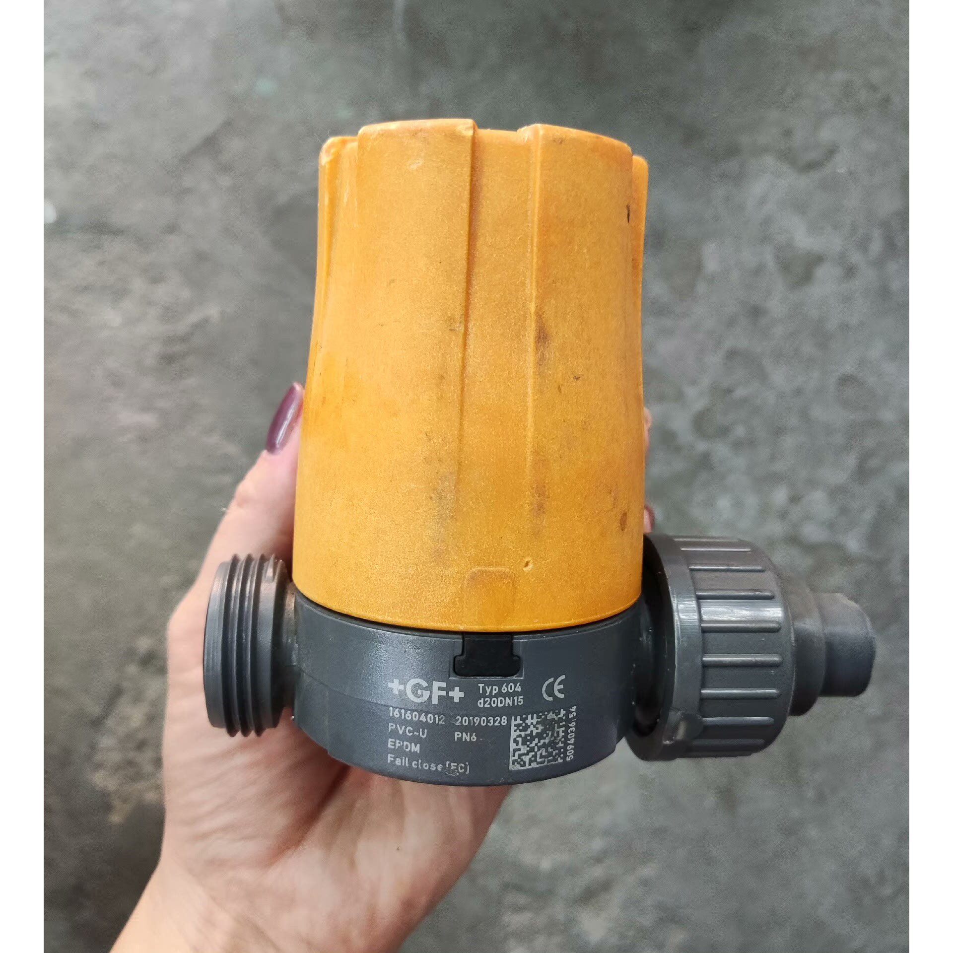 拆机GF气动隔膜阀TYP604 d20DN15,固定螺丝有生