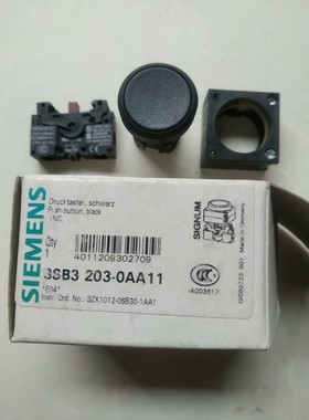 3SB3203-0AA11按钮,黑色带3