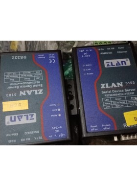 卓岚ZLAN5103串口服务器 以太网转234/485实物拍