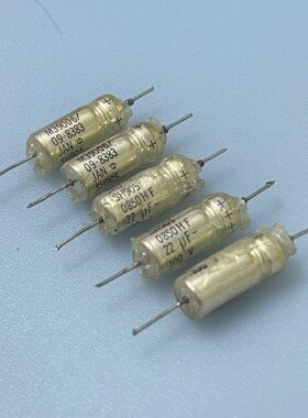 SPRAGUE 22UF 100V 银壳液态银油钽电容JAN