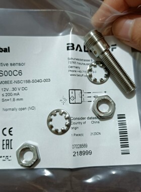 全新原装巴鲁夫传感器BES00C6 BES M08EE-NS