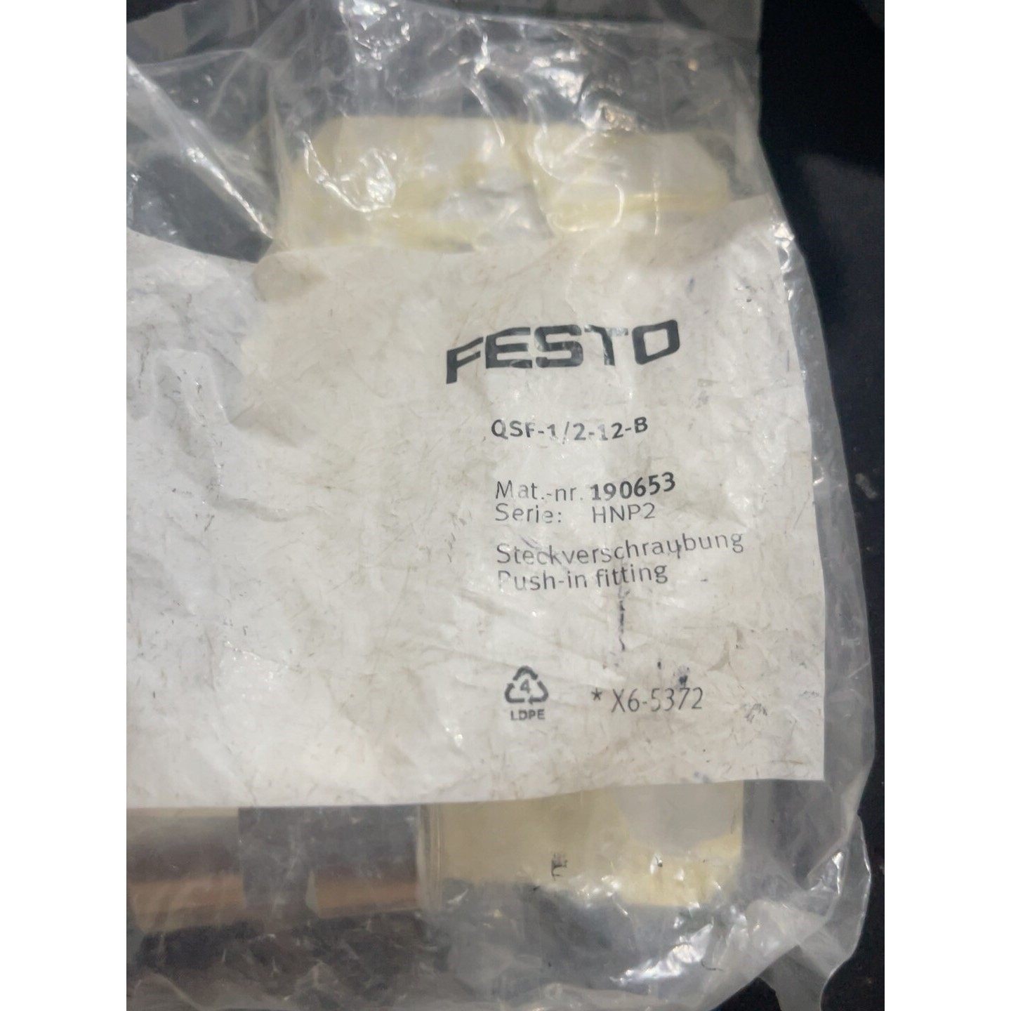 ,气动接头,QSF-1/2-12-B,190653