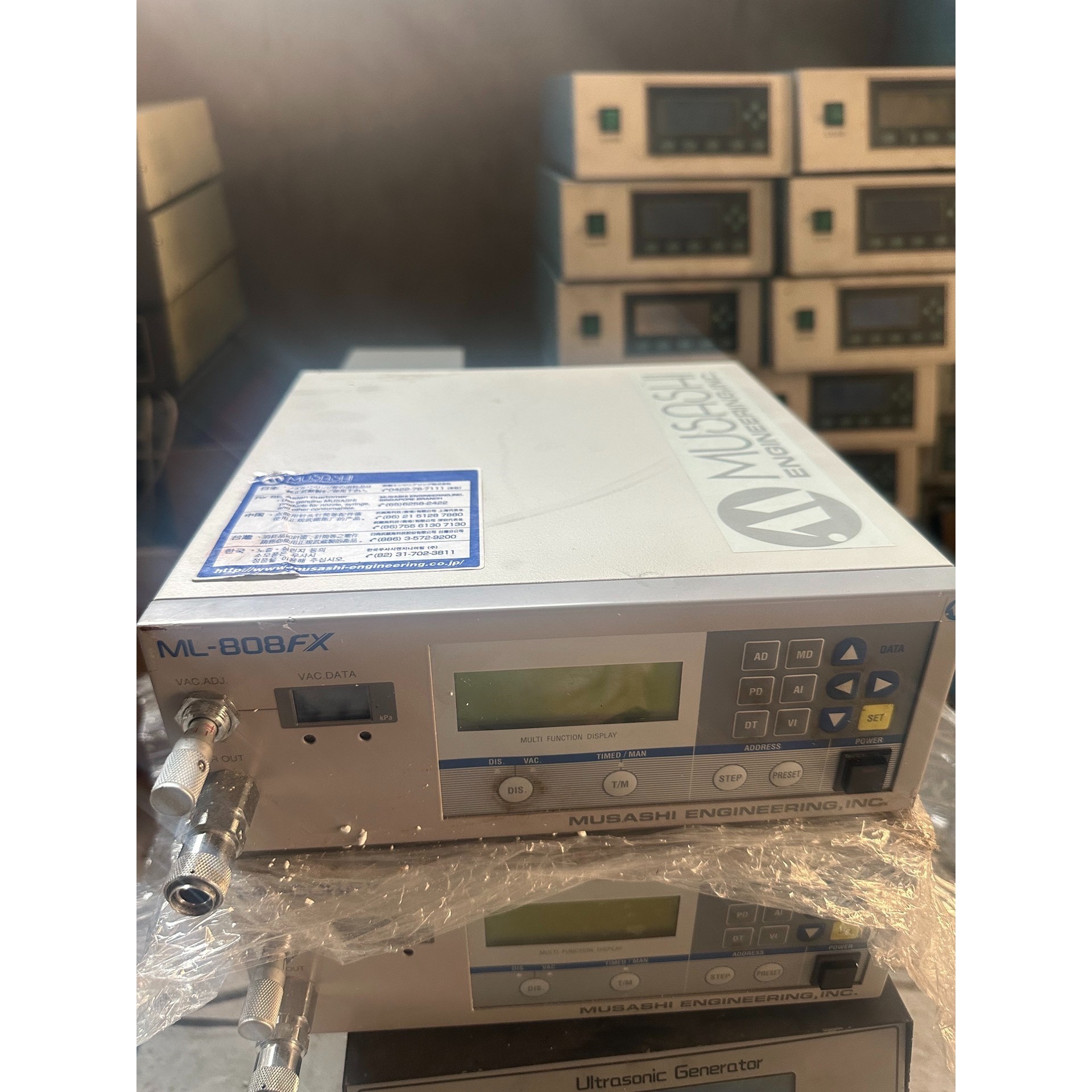 武藏点胶机 ML-808FXcom控制器 打胶机、9成新