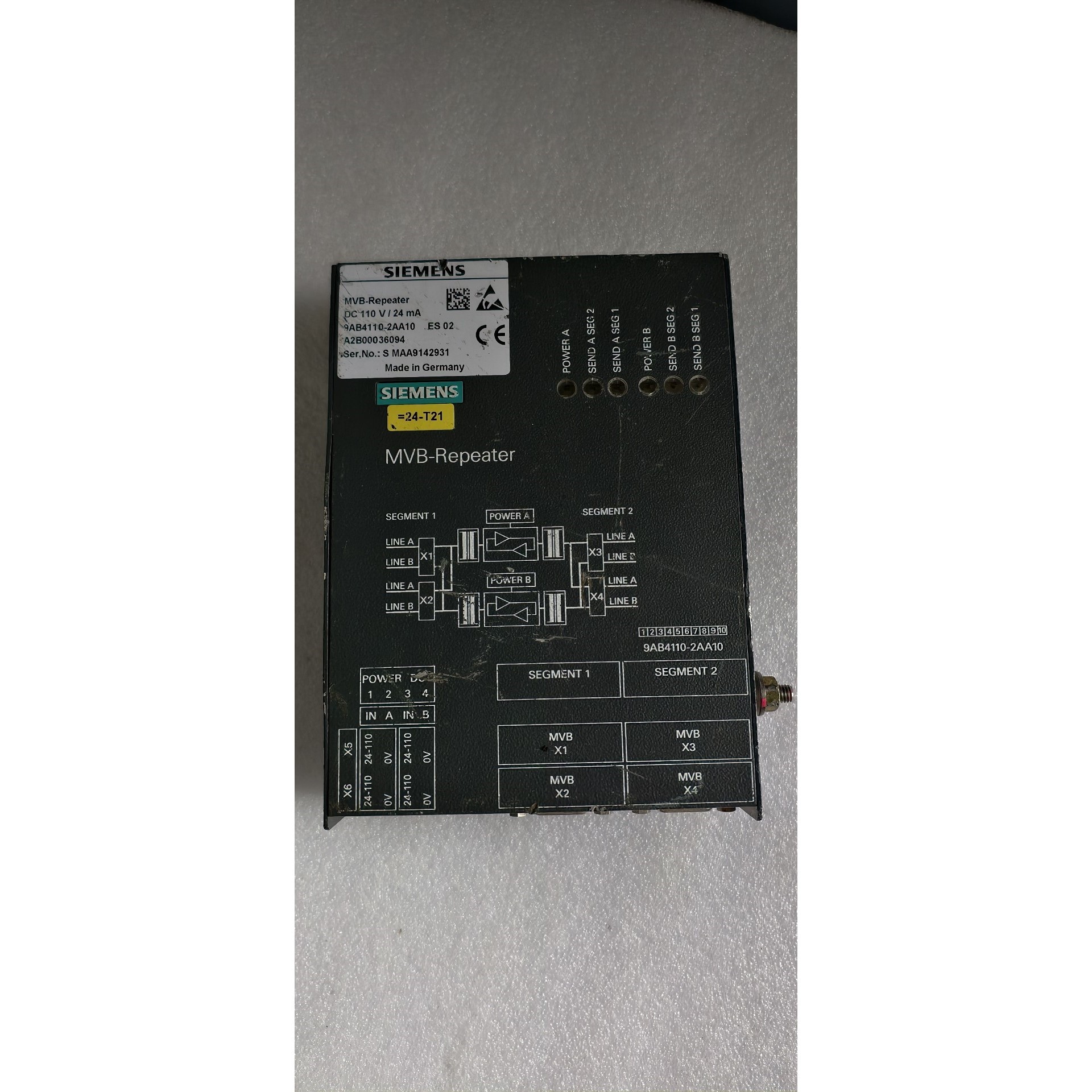 9AB4110-2AA10 MVB-REPEATER
