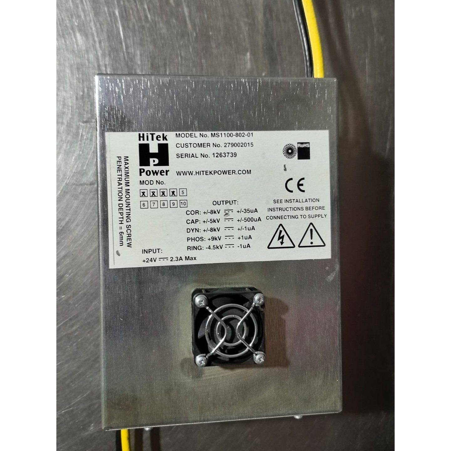 HITEK高压电源,MS1100-802-01实物拍摄功能正