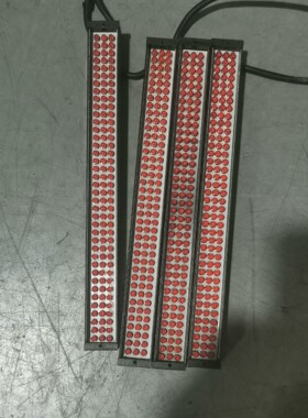 视觉光源 红色条形光源 长190,宽18mm,红色24v 纬