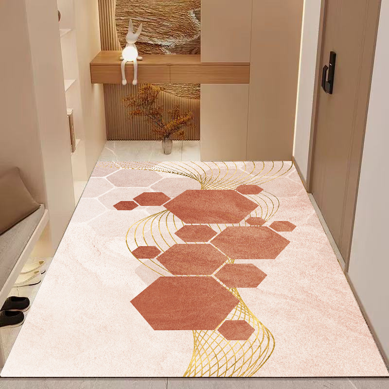 水晶绒入户门地垫门口门垫家用耐脏吸水垫防滑脚垫可裁剪玄关地毯