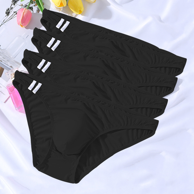 四条新款男士内裤速干冰丝三角裤男时尚细带窄边男士三角裤比基尼