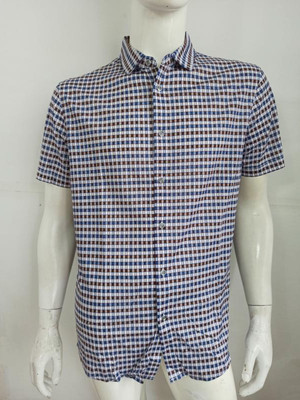 亚麻商务休闲针织衬衫