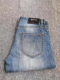 夏装 弹力面料 牛仔裤 舒适修身 腰围80 欧尼度款 鲨鱼家德系列男士