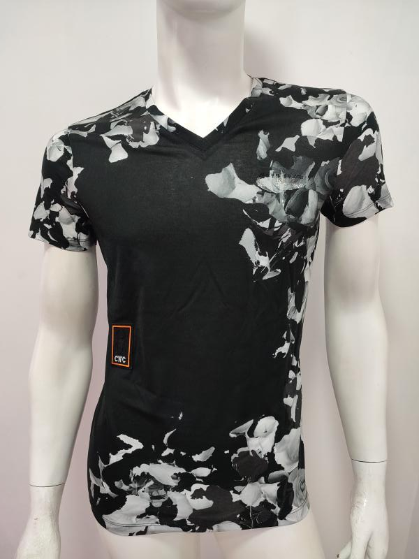 意大利轻奢潮牌C家系列男士夏季鸡心领短袖T恤雷迪波款 胸围96