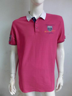 金鲨系列 鲨鱼 古老印绣纯棉珠地面料短袖T恤胸围118特价处理