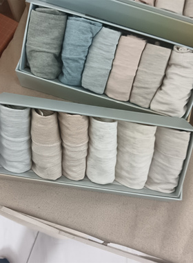 6条装亿宠儿9211棉稻田女士纯棉内裤亲肤舒适中腰小平角裤9458