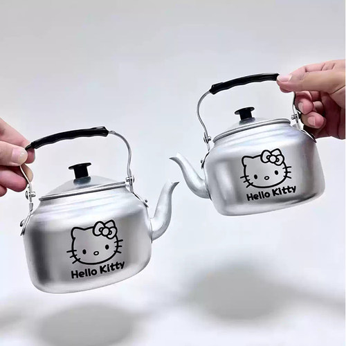 网红同款水吊子蛋糕壶甜品装饰配件趣味复古老式铝制水壶奶茶容器