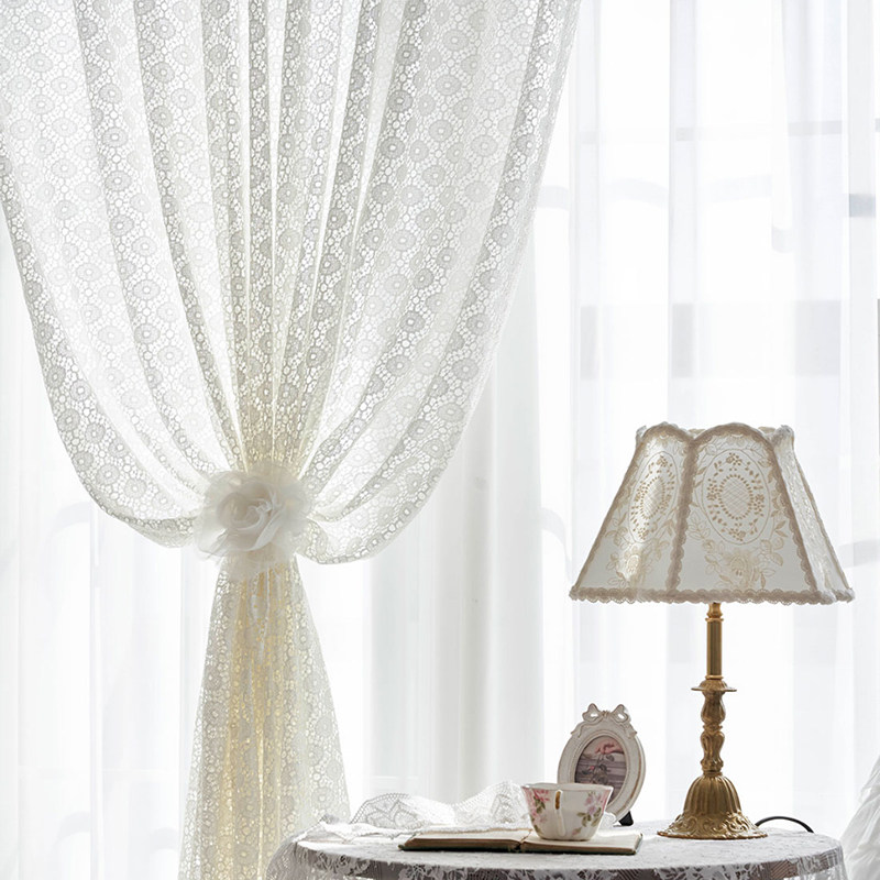 团圆水溶花边立体提花窗帘元宝窗花布艺现代手工棉布制作装饰纱帘,居家布艺,定制窗帘,淘宝优惠券,粉丝福利购,淘宝优惠卷