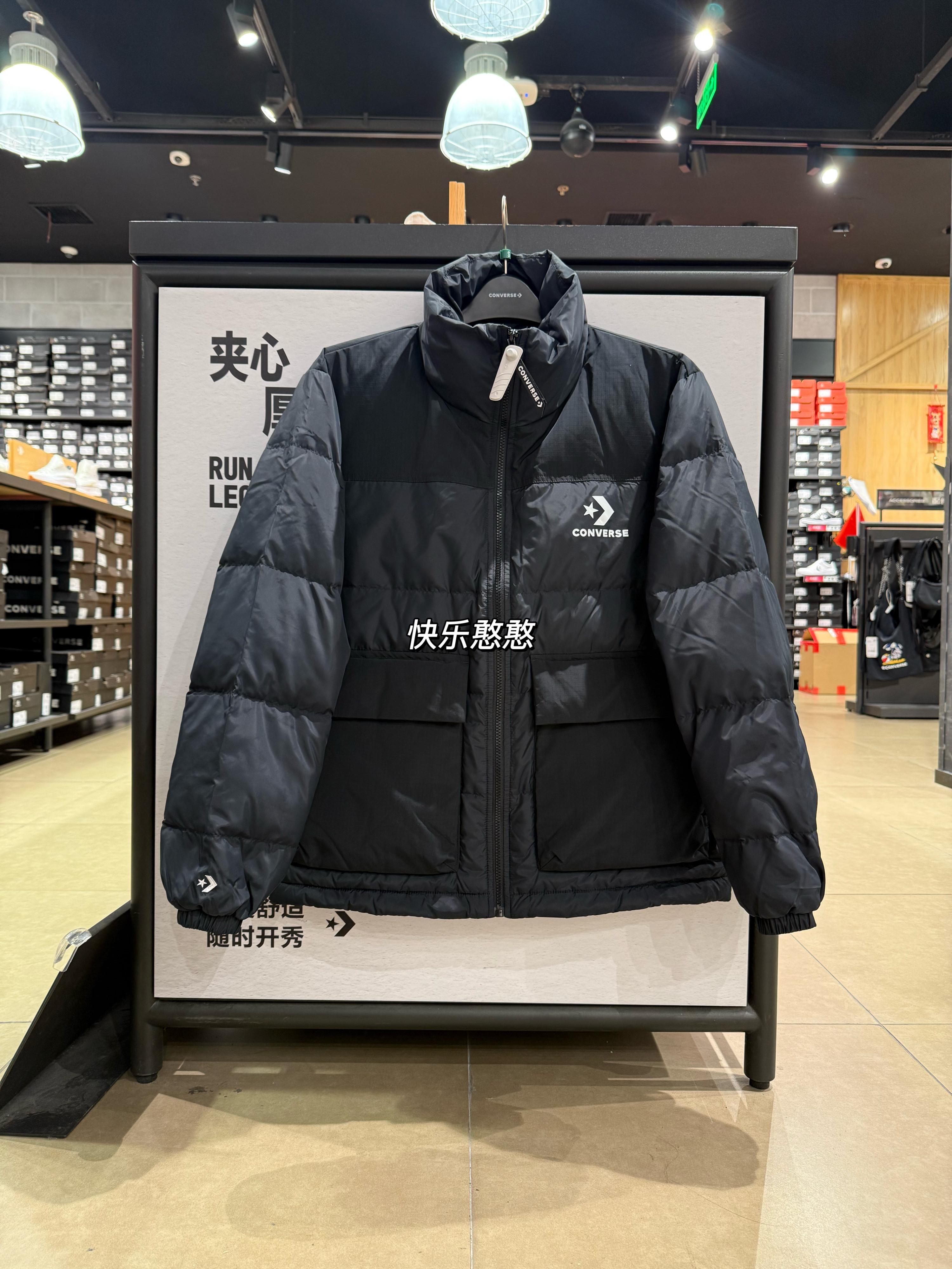 Converse新款匡威工装风拒水600蓬鸭绒保暖羽绒服外套 MCJ215-023