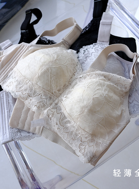 袔苡莥全罩杯超薄BCDEF杯大码大胸显小内衣女超薄无海绵无钢圈bra