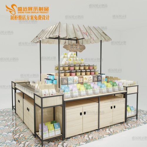 食品柜高档超市零食展示柜
