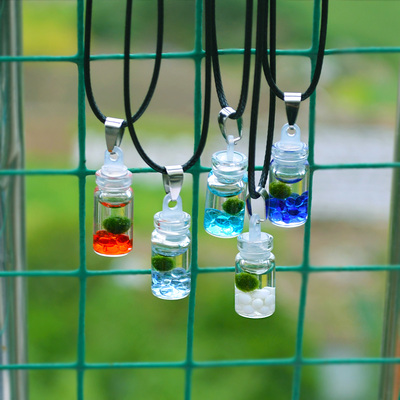 治愈系球藻生态瓶项链款萌系物语