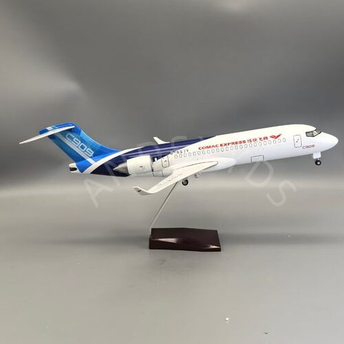 1/70比例C909商飞快线航模47CM 带轮子的树脂飞机模型装饰品摆件