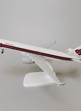 20CM 泰国麦道Md-11航空飞机模型 1:400合金材料建筑套装家居