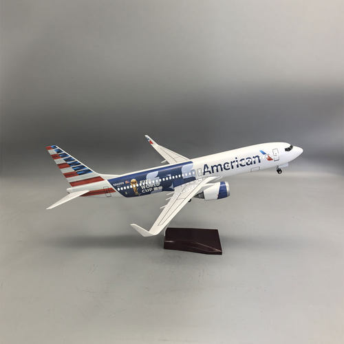 47cm美国B737客机模型飞机美加墨世界杯涂装飞机模型礼物礼品航模