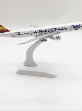 20cm 留尼旺B777客机模型玩具静态合金飞机模型带起落架家居摆件