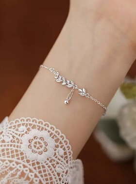 925纯银麦穗手链小众轻奢女手串高级感闺蜜百搭爆款手镯