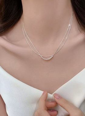 925纯银珠项链2025年新爆款小众女颈链高级感锁骨链