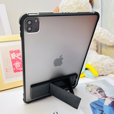 适用苹果iPad9/10支架保护套第11代四角加厚防摔2025新款AIR7/6磨砂硬壳七8防滑10.2寸亚克力10代平板套A2696